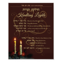 Yom Kippur Kindling Lights Hebreeuw English Prayer