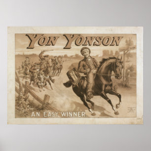 YON YONSON Play Act VAUDEVILLE Poster