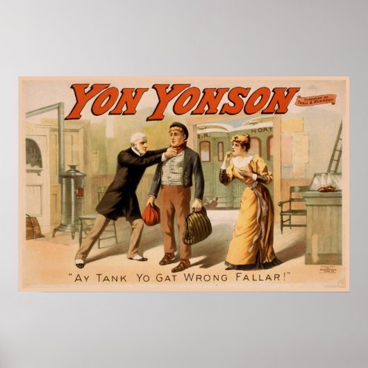 "Yon Yonson" theater Poster (Voorkant)