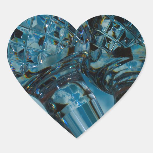 Yonderd voor de Crystal Blue Skies Hart Sticker (Voorkant)