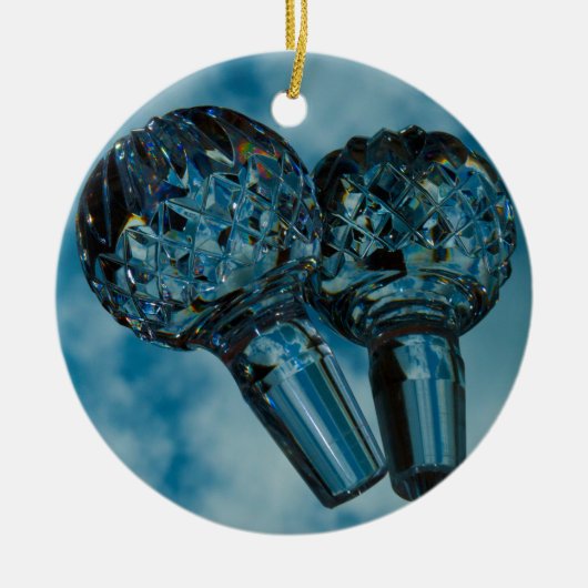 Yonderd voor de Crystal Blue Skies Keramisch Ornament (Voorkant)