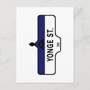 Yonge Street, Toronto Street Sign Briefkaart