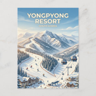Yongpyong Ski Resort Zuid-Korea Briefkaart