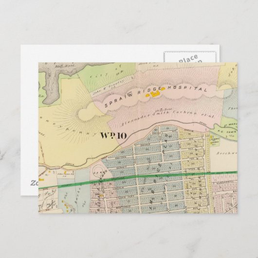 Yonkers Atlas de carte NY (Devant / Derrière)