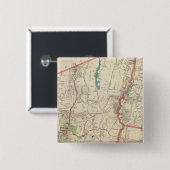 Yonkers, Mt Vernon, Eastchester-steden Vierkante Button 5,1 Cm (Voorkant /achterkant)