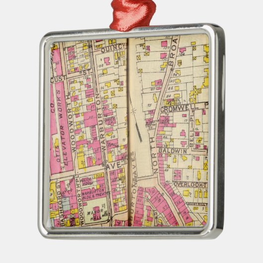 Yonkers, New York 4 Metalen Ornament (Links)