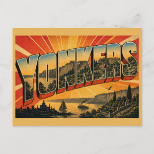 Yonkers New York Hudson River Palisades Kunst Briefkaart