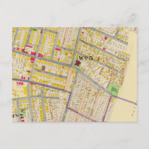 Yonkers New York Map Briefkaart