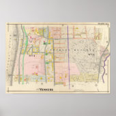 Yonkers NY Map Atlas Poster (Voorkant)