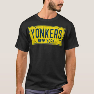 Yonkers NY Old New York Licence Bord Disted G T-shirt
