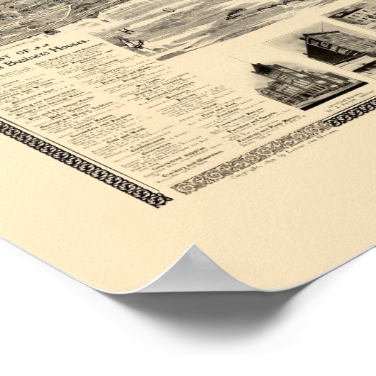 Yonkers, NY Panoramic Map - 1899 Poster (Hoek)