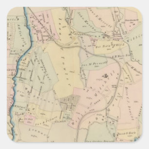 Yonkers wards 3-4, New York 2 Vierkante Sticker