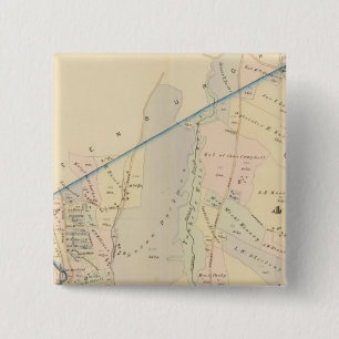 Yonkers wards 3-4, New York Vierkante Button 5,1 Cm