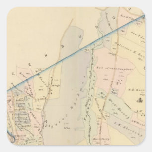 Yonkers wards 3-4, New York Vierkante Sticker