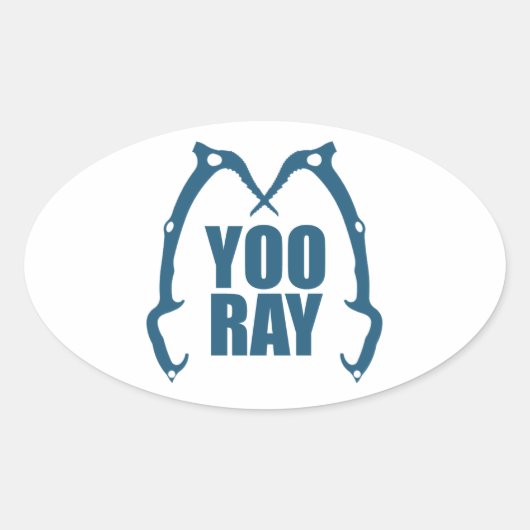 Yoo Ray (ouray) IJstijgbeeld Ovale Sticker (Voorkant)