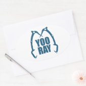 Yoo Ray (ouray) IJstijgbeeld Ovale Sticker (Envelop)