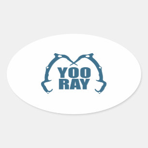 Yoo Ray (ouray) IJstijgbeeld Ovale Sticker