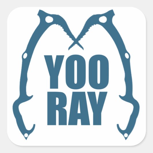 Yoo Ray (ouray) IJstijgbeeld Vierkante Sticker (Voorkant)
