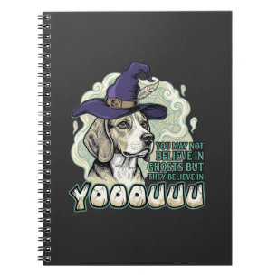 Yooouuu Geesten Beagle Hond Paarse Heksenhoed Hall Notitieboek