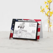 Yooper Extreme Sports ! Carte de voeux de saut d'e (Fleur jaune)