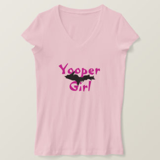 "Yooper Girl" Bord Roze Upper Peninsula T-shirt