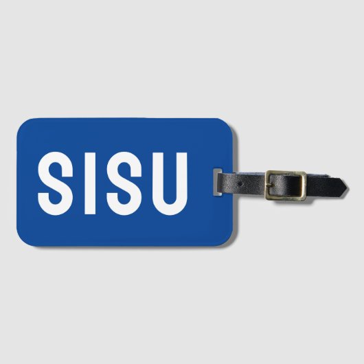 Yooper Style SISU Finn Fins Designer Travel Bagagelabel (Voorkant (horizontaal))