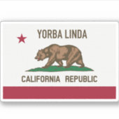 Yorba Linda CA Sticker (Voorkant)
