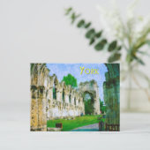 York Abbey Briefkaart (Staand voorkant)