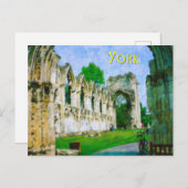 York Abbey Briefkaart (Voorkant / Achterkant)
