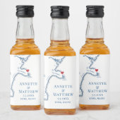 York Beach Maine Bruiloft Neem een shot Likeurfles Etiket (Flessen)