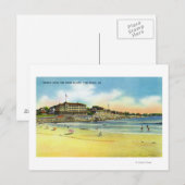 York Beach Uitzicht of Young's Hotel and Union Briefkaart (Voorkant / Achterkant)