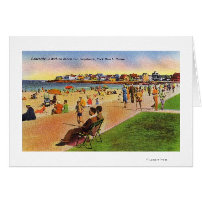 York Beach Vue de Concordville Beach & (Devant horizontal)
