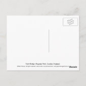 York Bridge, Londen Briefkaart (Achterkant)