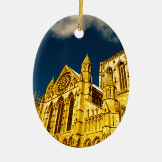 York City Minster Enhanced Keramisch Ornament (Voorkant)