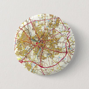 York City Old Map Button Badge