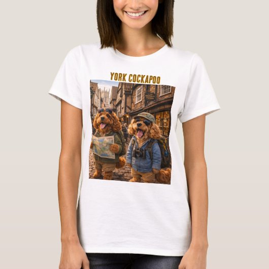 York Cockapoo T Shirt Gift (Voorkant)