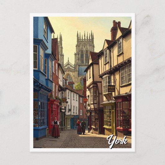 York Engeland Reizen Briefkaart (Voorkant)