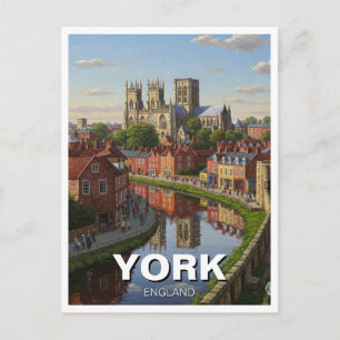 York Engeland Reizen Briefkaart