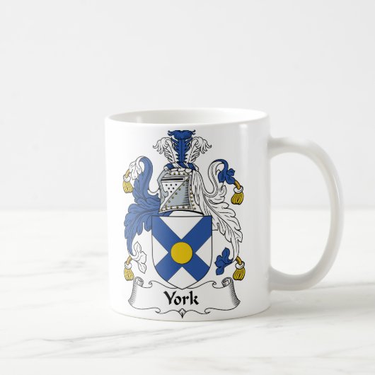 York Family Crest Koffiemok (Rechts)