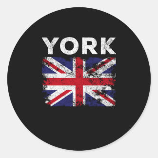 York Flag England Souvenir Ronde Sticker