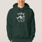 York Green Dragons 1974 Hoodie - Groen (Voorkant)