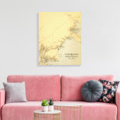 York Harbour, York Beach Canvas Afdruk (Insitu (Woonkamer))
