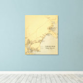 York Harbour, York Beach Canvas Afdruk (Insitu (Houten vloer))