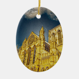 York Minster special effect Keramisch Ornament