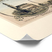 York, PA Panorama Kaart - 1879 Poster (Hoek)