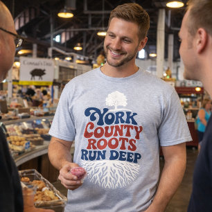 York PA Roots gaan diep Patriotische trots T-shirt