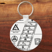 York Rite Ladder Sleutelhanger (Voorkant)