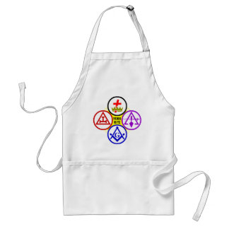 York Rite van Freemasonry Apron Standaard Schort