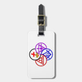 York Rite-wiel Bagagelabel (Voorkant verticaal)