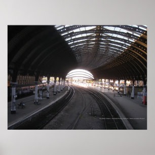 York Train Station, Engeland - Poster
